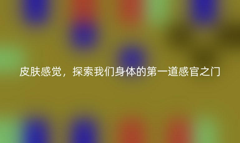 皮肤感觉，探索我们身体的第一道感官之门